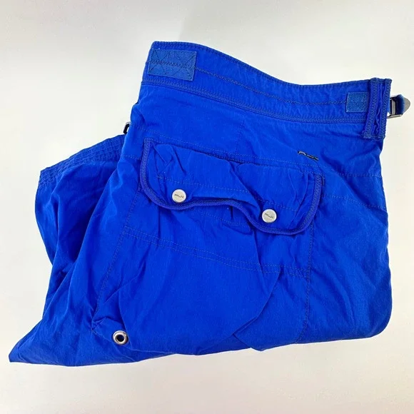 VTG RLX Ralph Lauren Mens Slim Fit Cargo Paratrooper Shorts Blue Utility Size 42 - Picture 16 of 16